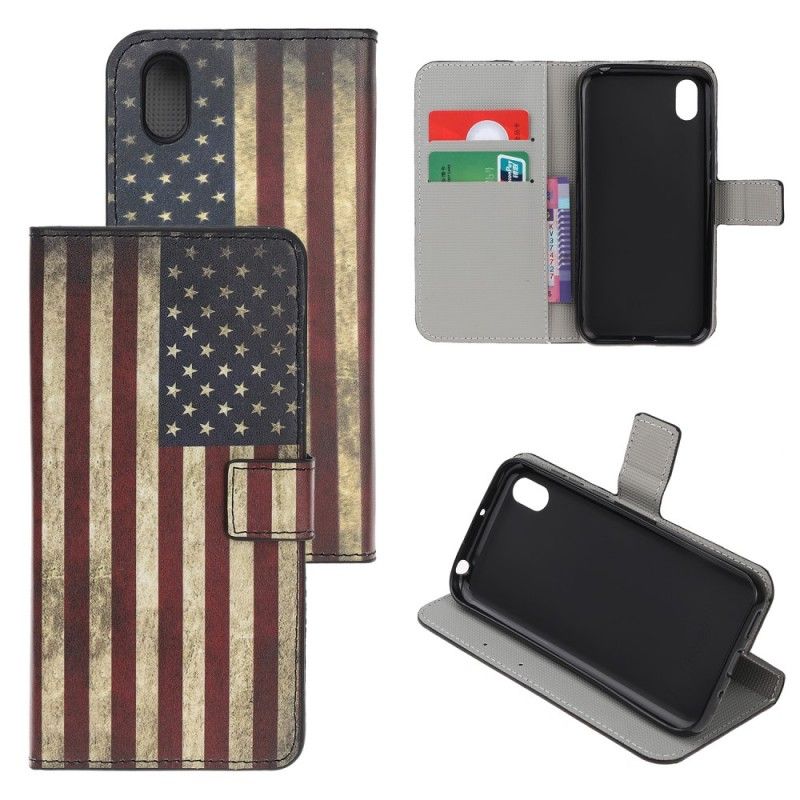 Etui Folio Honor 8S Flaga Usa Etui Ochronne