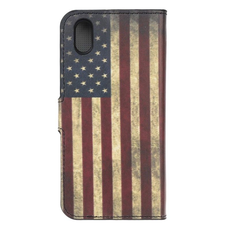 Etui Folio Honor 8S Flaga Usa Etui Ochronne