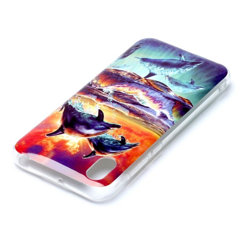 Etui Honor 8S Delfiny Na Wolności