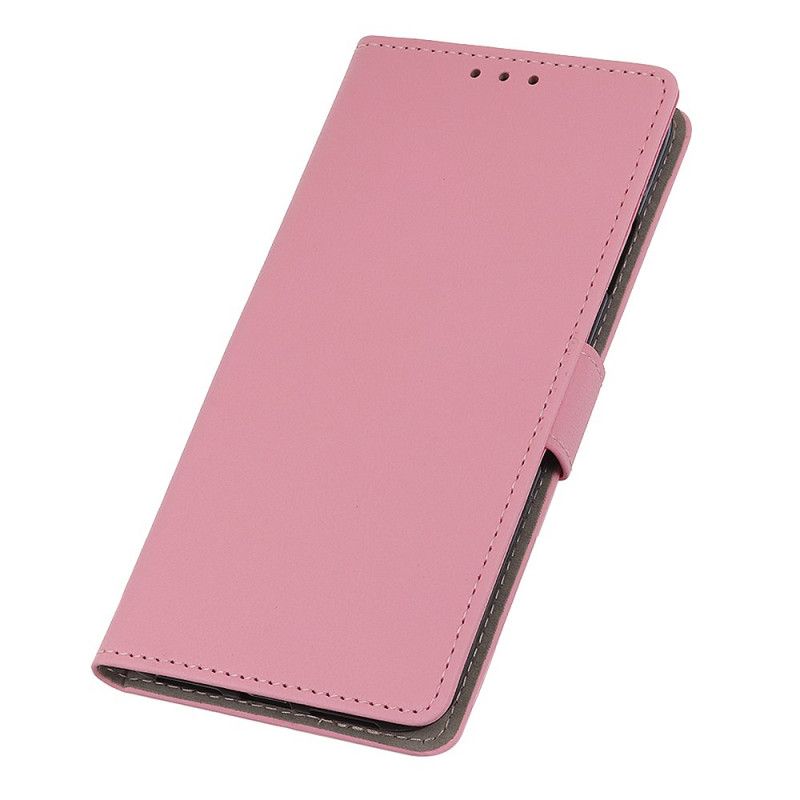 Etui Folio Xiaomi Mi 9 Lite Biały Czarny Efekt Skóry