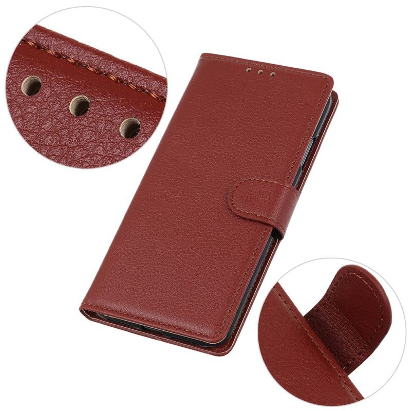 Etui Folio Xiaomi Mi 9 Lite Czarny Efekt Skóry Lychee Premium Etui Ochronne