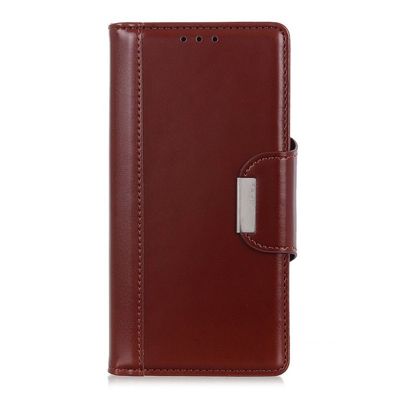 Etui Folio Xiaomi Mi 9 Lite Granatowy Czarny Zamknięcie Eleganckie Ze Sztucznej Skóry