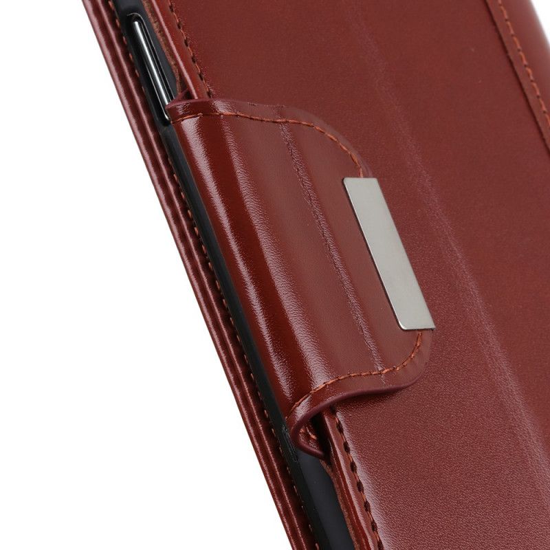 Etui Folio Xiaomi Mi 9 Lite Granatowy Czarny Zamknięcie Eleganckie Ze Sztucznej Skóry