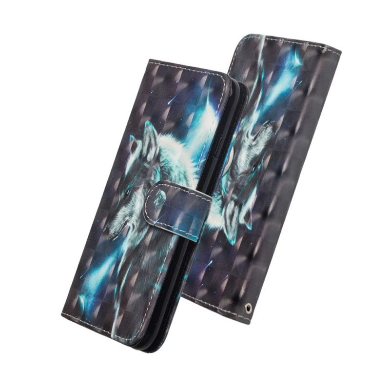 Etui Folio Xiaomi Mi 9 Lite Majestatyczny Wilk Etui Ochronne