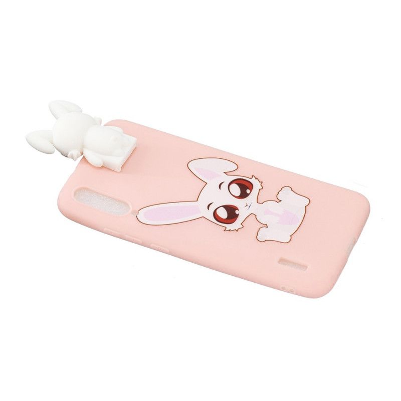 Etui Xiaomi Mi 9 Lite 3D Biały Królik Etui Ochronne