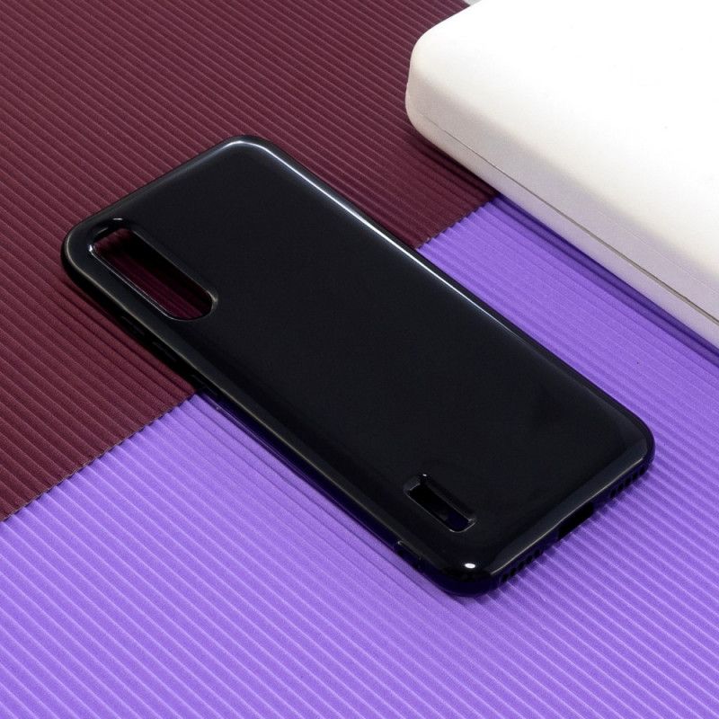 Etui Xiaomi Mi 9 Lite Czerwony Biały Bardzo Delikatny Połysk