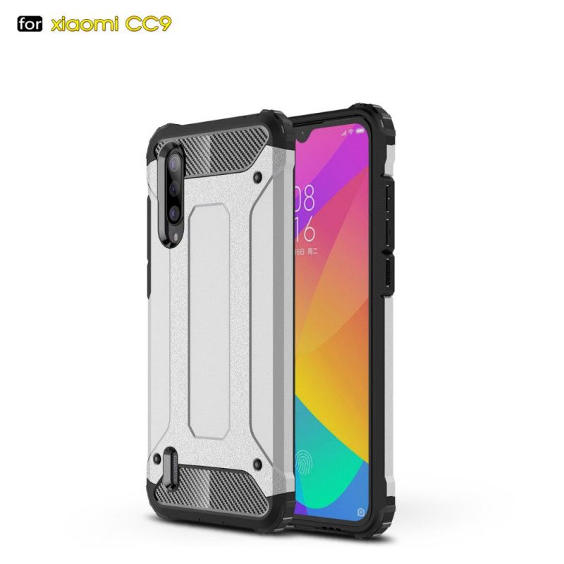 Etui Xiaomi Mi 9 Lite Czerwony Czarny Ocalały