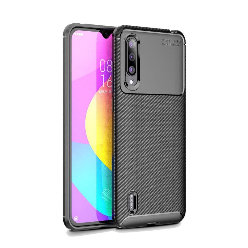 Etui Xiaomi Mi 9 Lite Granatowy Czarny Elastyczne Włókno Węglowe