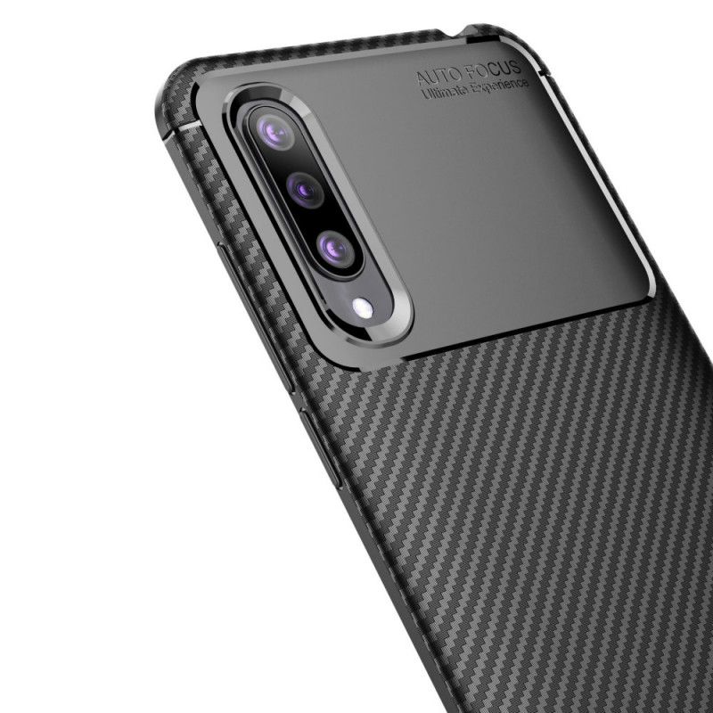 Etui Xiaomi Mi 9 Lite Granatowy Czarny Elastyczne Włókno Węglowe