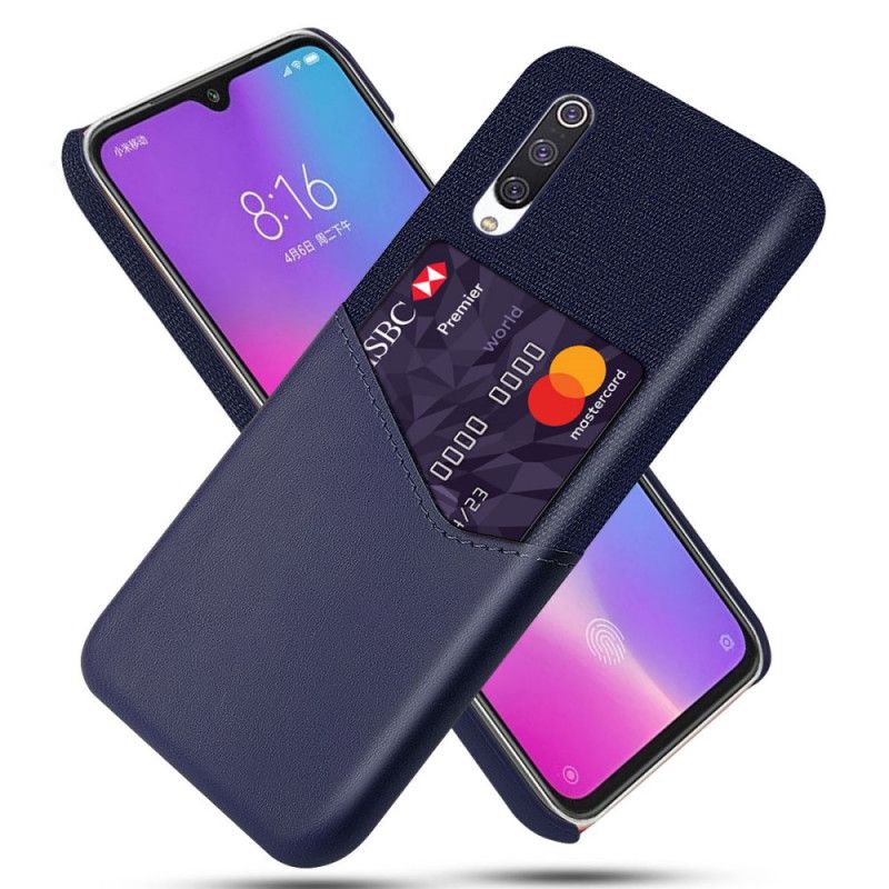 Etui Xiaomi Mi 9 Lite Granatowy Czarny Posiadacz Karty Ksq