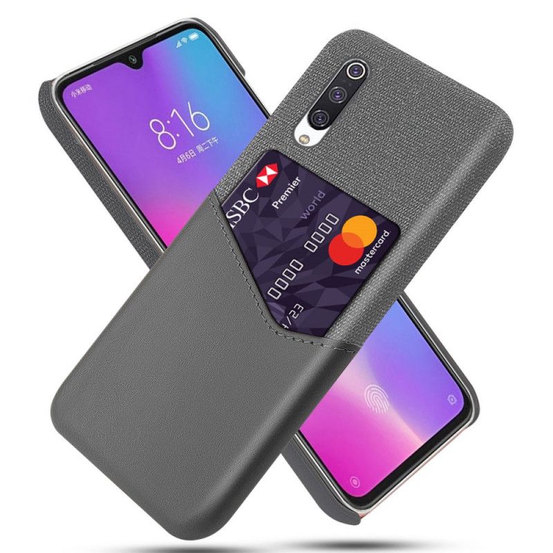 Etui Xiaomi Mi 9 Lite Granatowy Czarny Posiadacz Karty Ksq