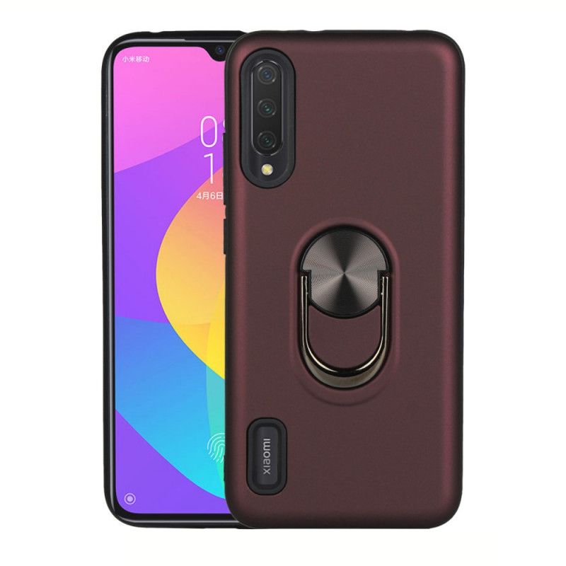 Etui Xiaomi Mi 9 Lite Granatowy Czarny Zdejmowany Z Pierścieniem Podtrzymującym