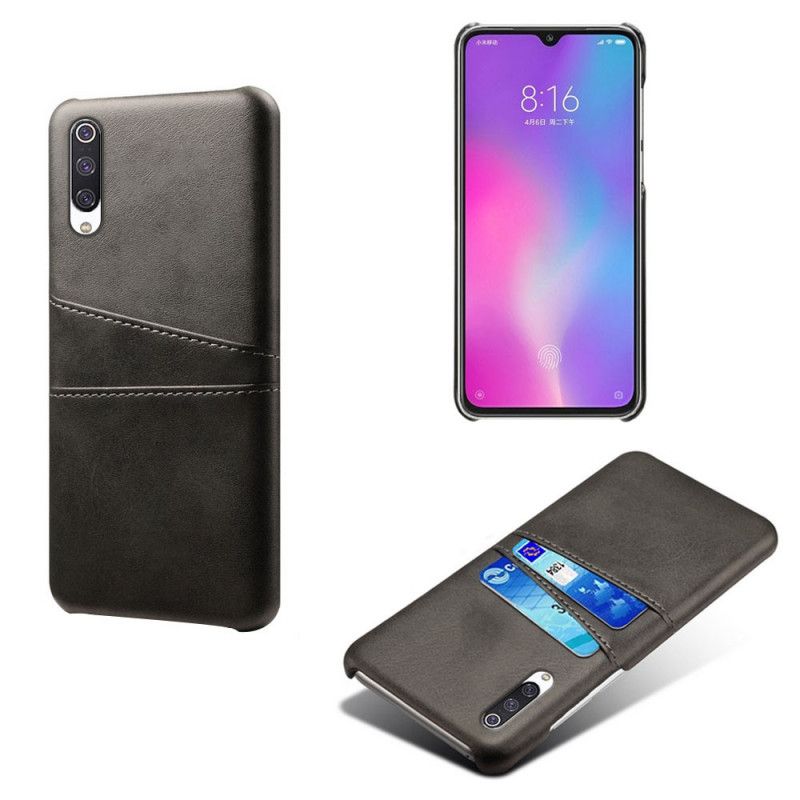 Etui Xiaomi Mi 9 Lite Granatowy Czerwony Posiadacz Karty Etui Ochronne