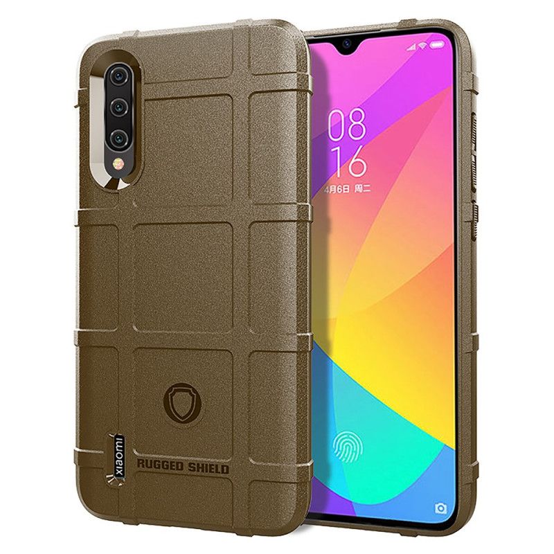 Etui Xiaomi Mi 9 Lite Szary Czarny Wytrzymała Tarcza