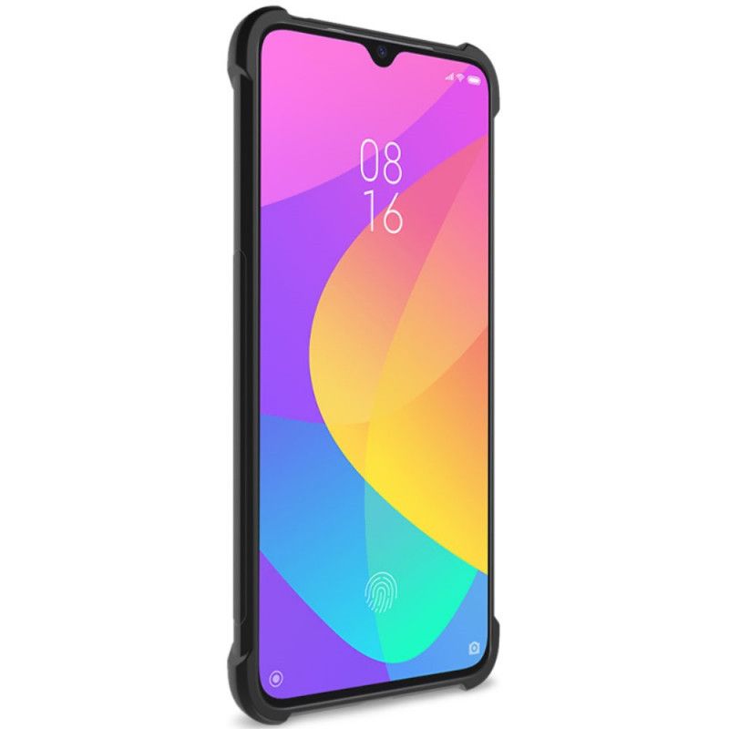 Etui Xiaomi Mi 9 Lite Szary Czarny Z Folią Ekranową Imak