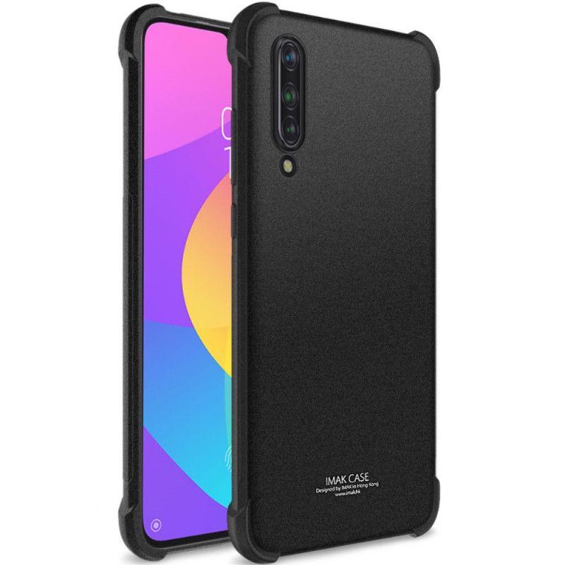 Etui Xiaomi Mi 9 Lite Szary Czarny Z Folią Ekranową Imak