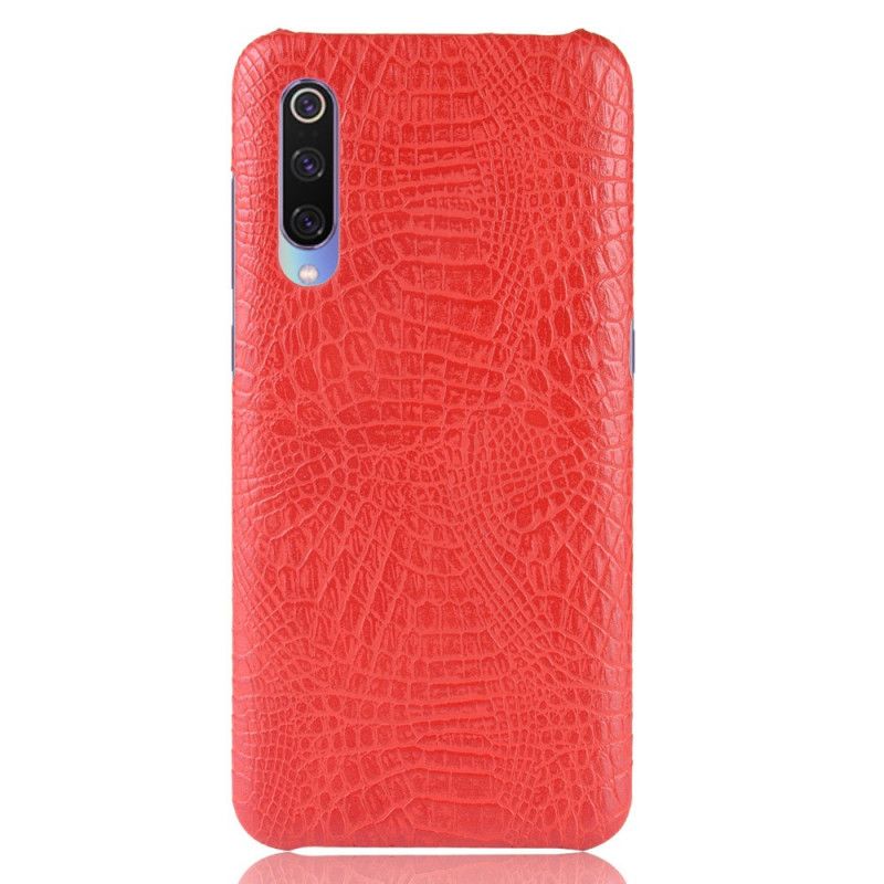 Futerały Xiaomi Mi 9 Lite Czerwony Czarny Etui na Telefon Styl Skóry Krokodyla