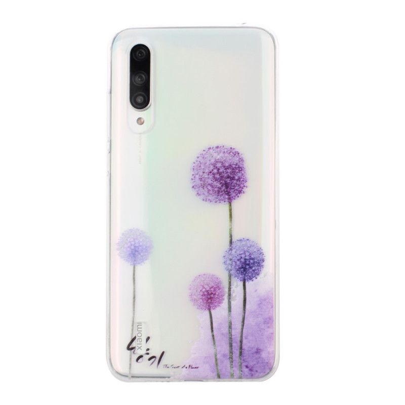 Futerały Xiaomi Mi 9 Lite Etui na Telefon Przezroczyste Kolorowe Mlecze