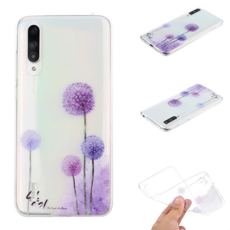 Futerały Xiaomi Mi 9 Lite Etui na Telefon Przezroczyste Kolorowe Mlecze