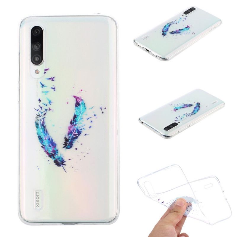 Futerały Xiaomi Mi 9 Lite Etui na Telefon Przezroczyste Pióra