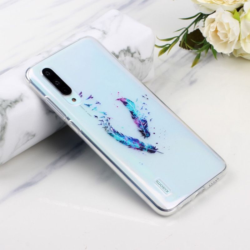 Futerały Xiaomi Mi 9 Lite Etui na Telefon Przezroczyste Pióra