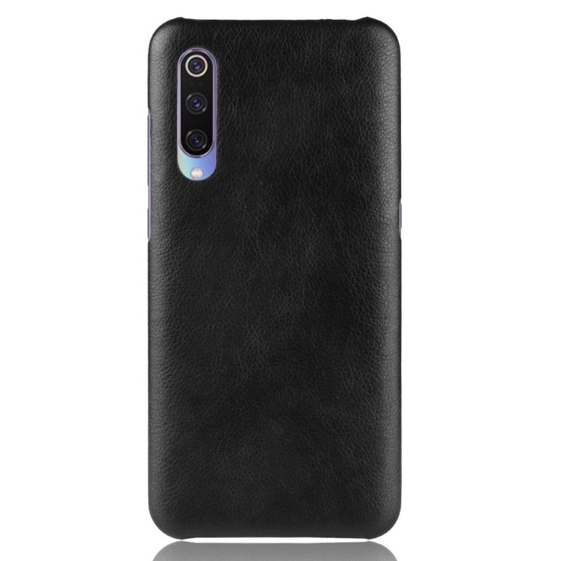 Etui Xiaomi Mi 9 Czarny Efekt Skóry Liczi Etui Ochronne