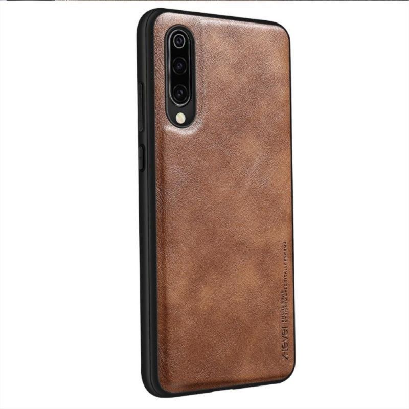 Etui Xiaomi Mi 9 Czerwony Czarny Efekt Skóry W Stylu Vintage