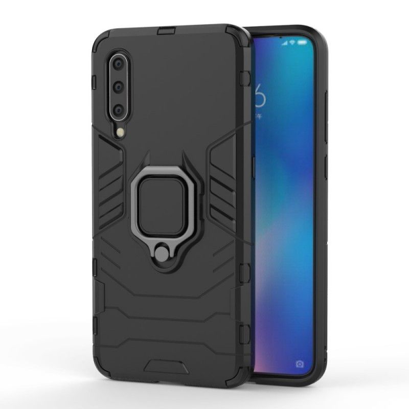 Etui Xiaomi Mi 9 Czerwony Czarny Pierścień Oporowy Etui Ochronne