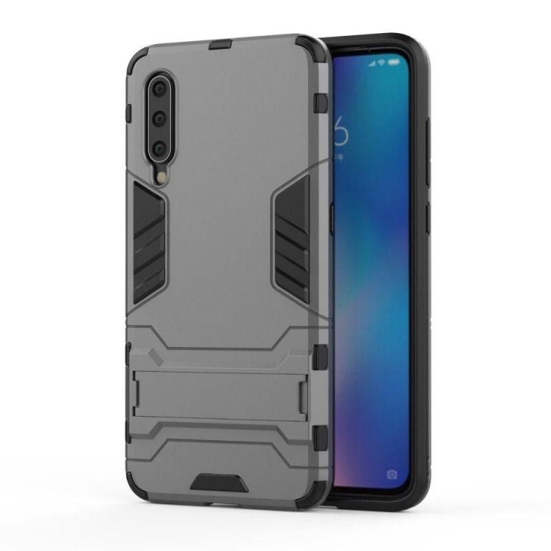 Etui Xiaomi Mi 9 Czerwony Czarny Wyjątkowo Wytrzymały Język