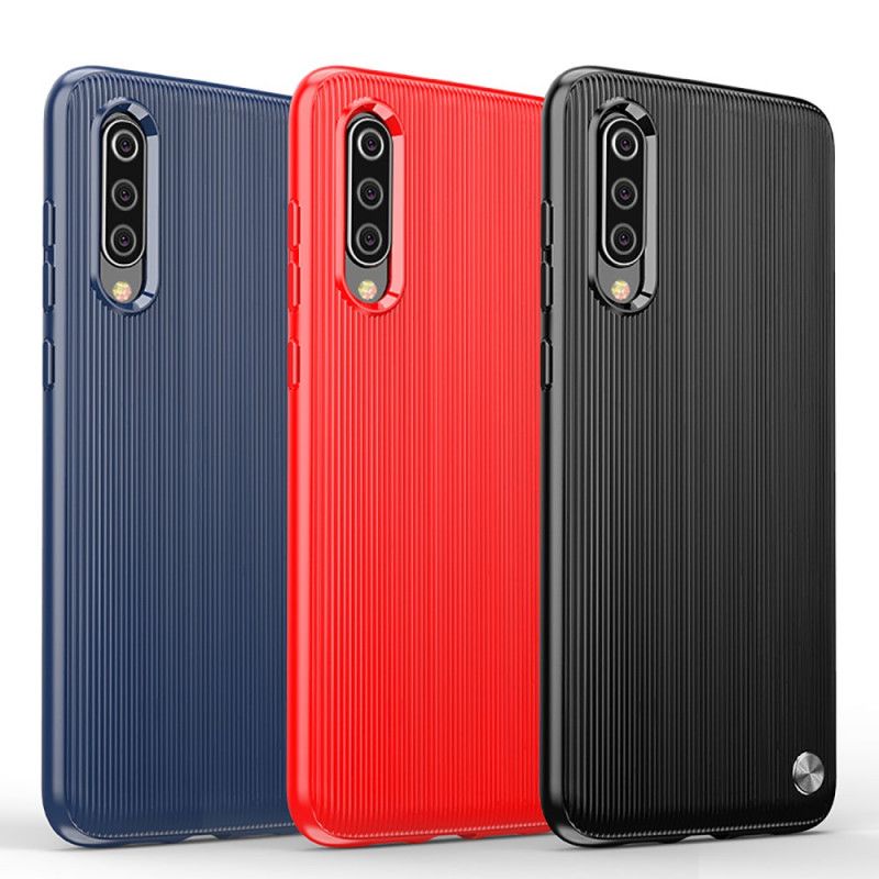 Etui Xiaomi Mi 9 Granatowy Czarny Silikon Strukturalny Etui Ochronne