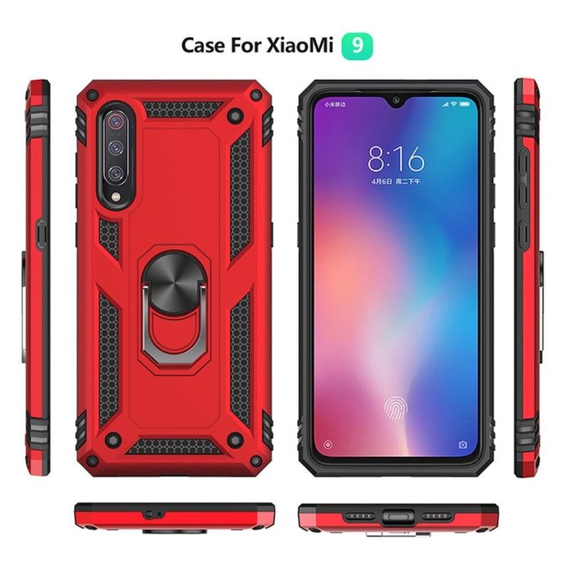 Etui Xiaomi Mi 9 Różowe Złoto Pierścień Premium