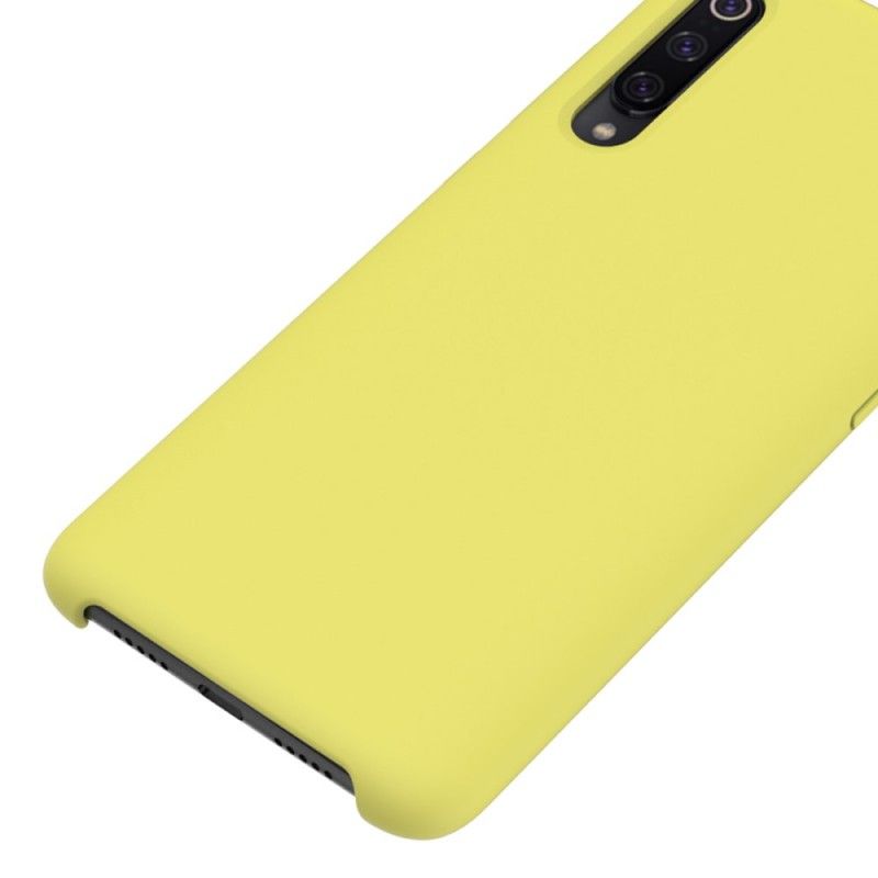 Etui Xiaomi Mi 9 Różowy Czarny Płyn Silikonowy Etui Ochronne