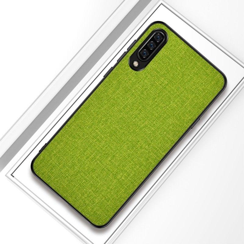 Etui Xiaomi Mi 9 Szary Czarny Tekstura Tkaniny