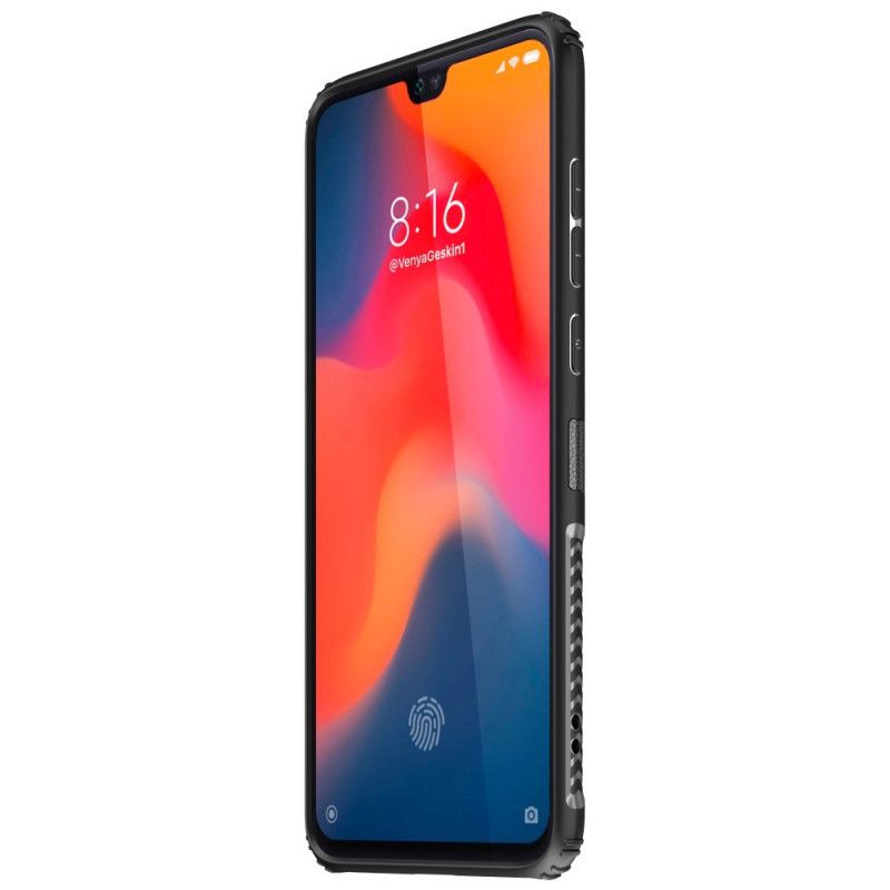 Etui Xiaomi Mi 9 Zielony Pierścionek Z Wysokiej Jakości Metalu I Imitacji Skóry