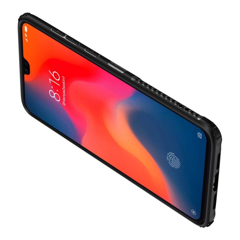 Etui Xiaomi Mi 9 Zielony Pierścionek Z Wysokiej Jakości Metalu I Imitacji Skóry