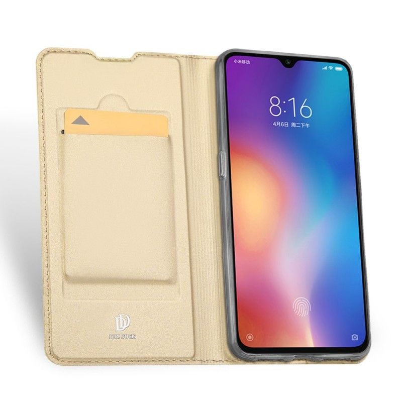 Flip Kotelot Xiaomi Mi 9 Granatowy Seria Pierwszej Klasy