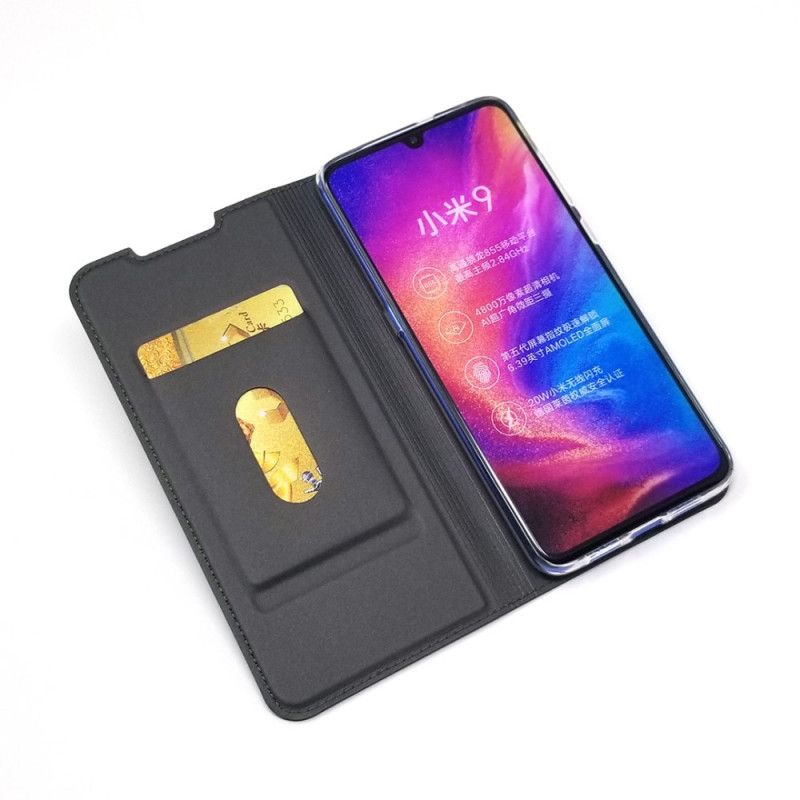 Flip Kotelot Xiaomi Mi 9 Złoty Czarny Etui na Telefon Harmonijny