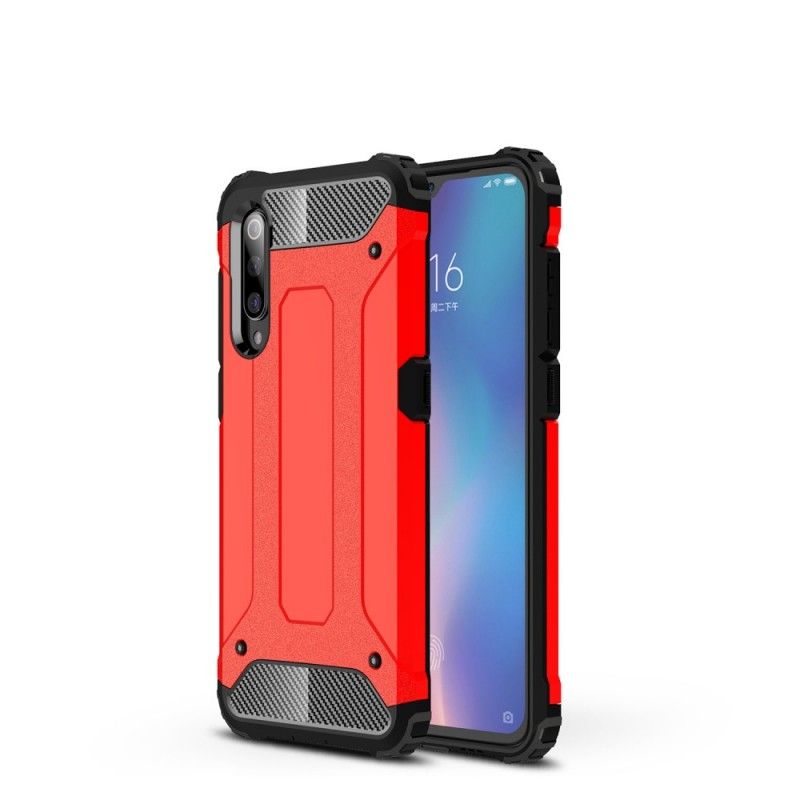 Futerały Xiaomi Mi 9 Biały Czarny Etui na Telefon Ocalały