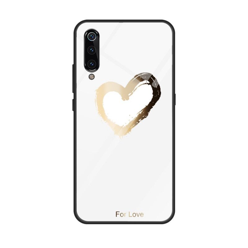 Futerały Xiaomi Mi 9 Czarny Serce Ze Złota Dla Miłości