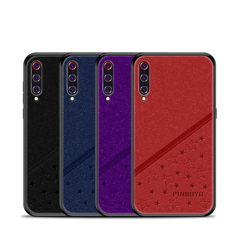 Futerały Xiaomi Mi 9 Czerwony Czarny Etui na Telefon Szczęśliwa Seria Pinwuyo