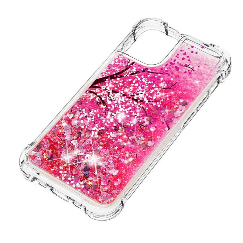 Etui Do Iphone 13 Mini Brokatowe Drzewo