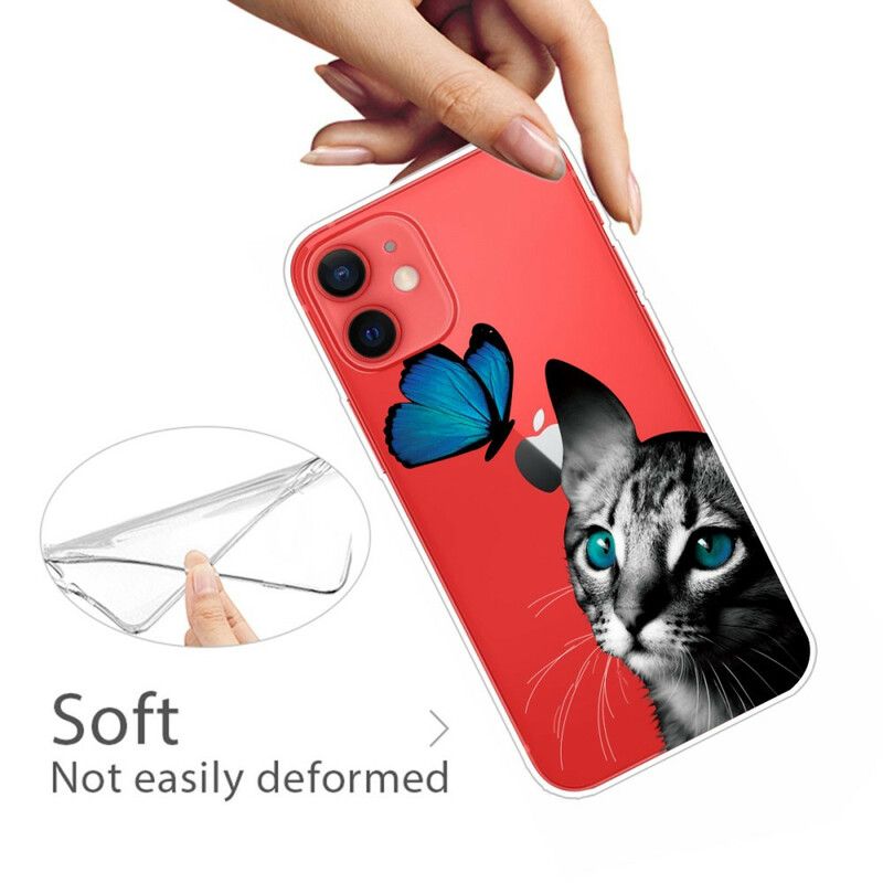 Etui Do Iphone 13 Mini Kot I Motyl