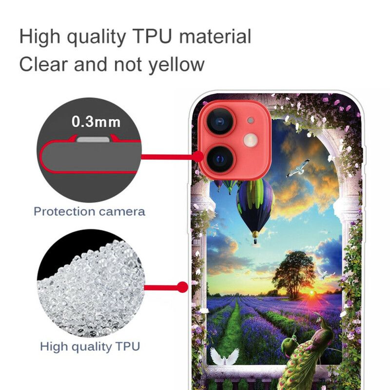 Etui Do Iphone 13 Mini Wąż Balonu Na Gorące Powietrze