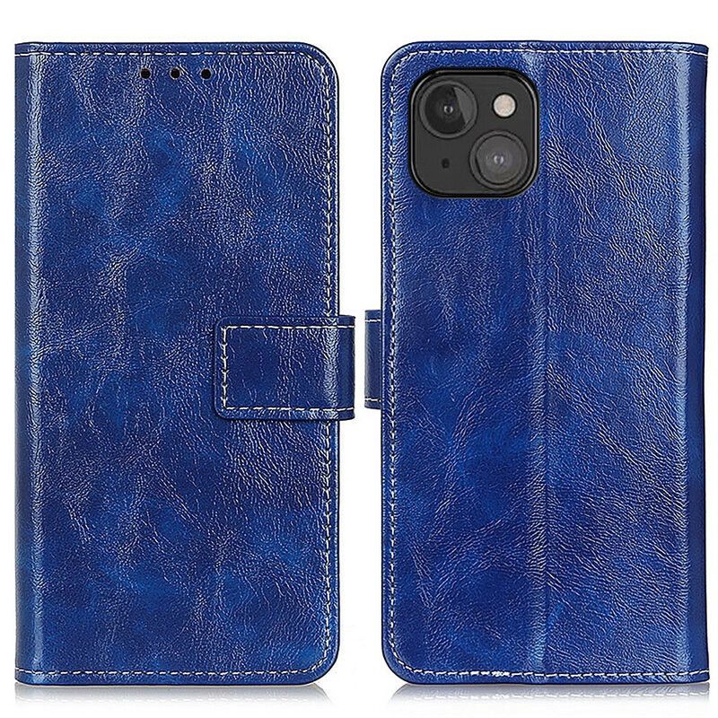 Etui Folio Do Iphone 13 Mini Błyszczące I Widoczne Szwy