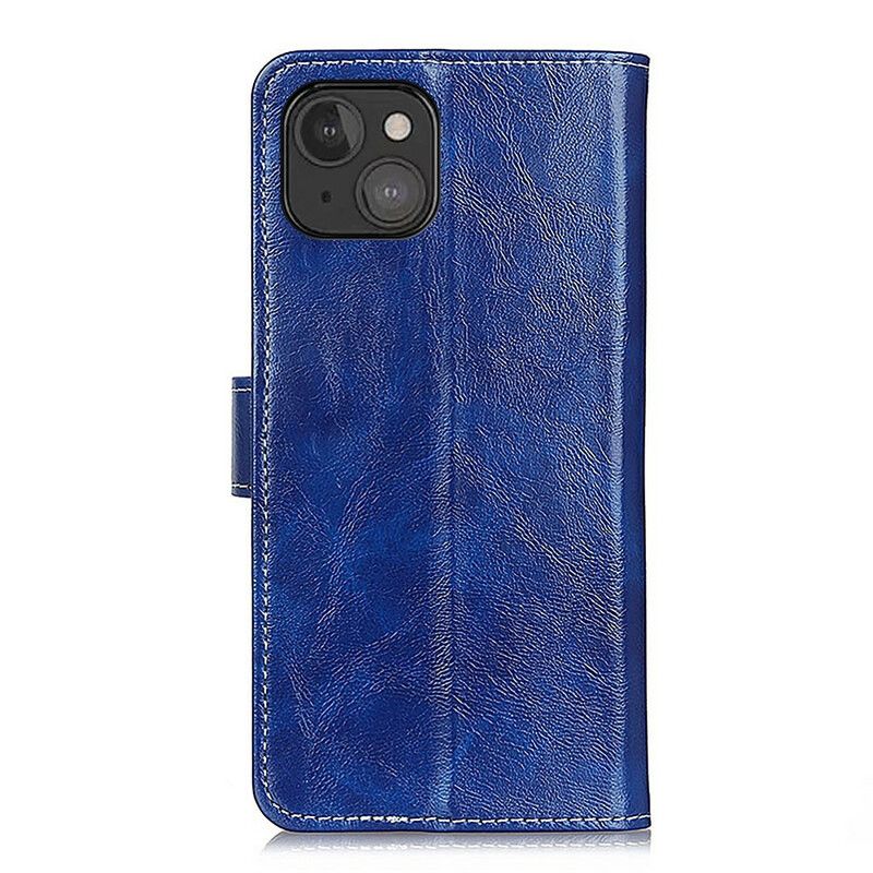 Etui Folio Do Iphone 13 Mini Błyszczące I Widoczne Szwy