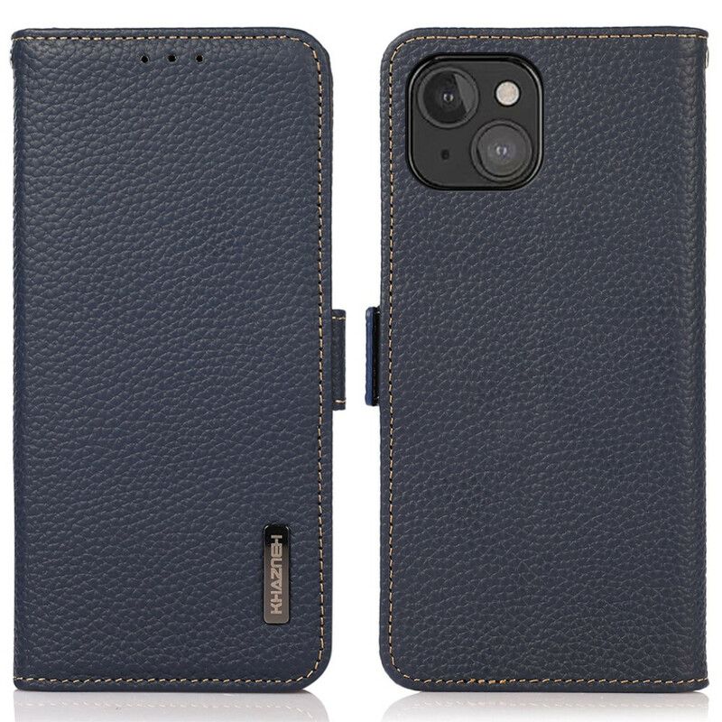 Etui Folio Do Iphone 13 Mini Khazneh Lychee Leather