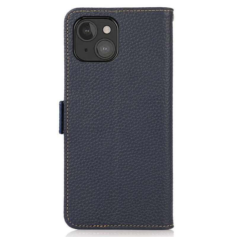 Etui Folio Do Iphone 13 Mini Khazneh Lychee Leather