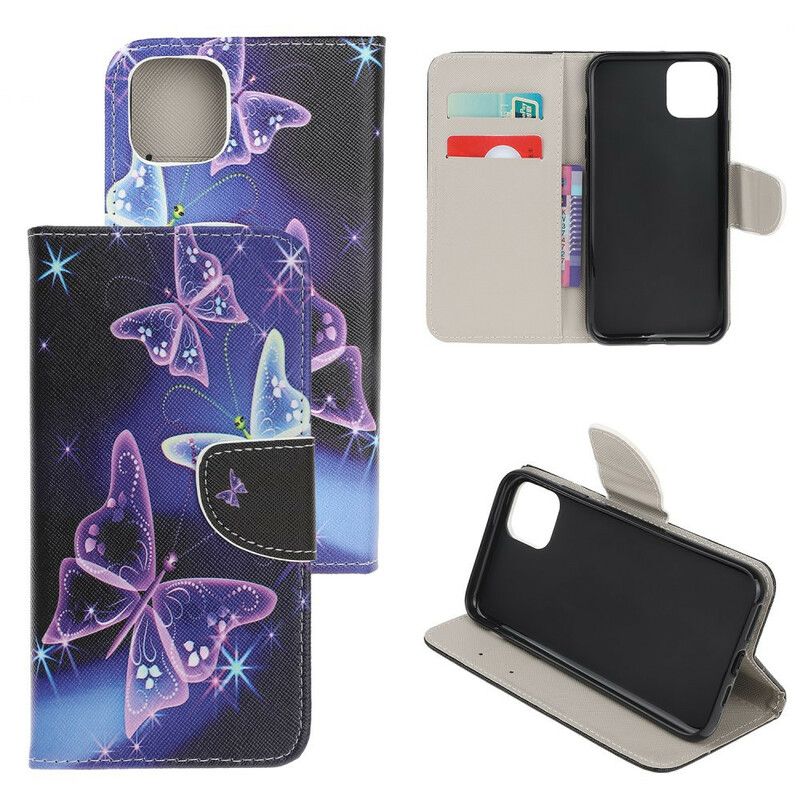 Etui Folio Do Iphone 13 Mini Nowoczesne Motyle