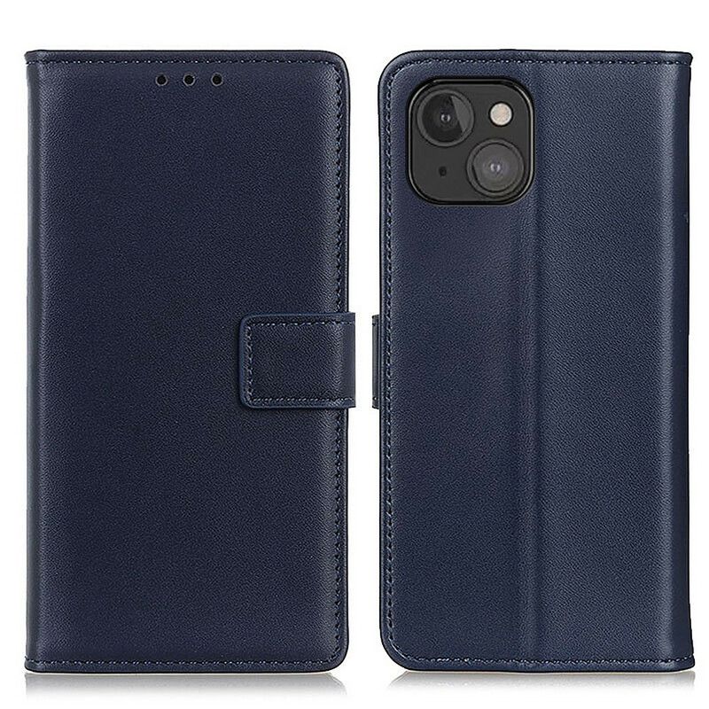 Etui Folio Do Iphone 13 Mini Prosty Efekt Skóry