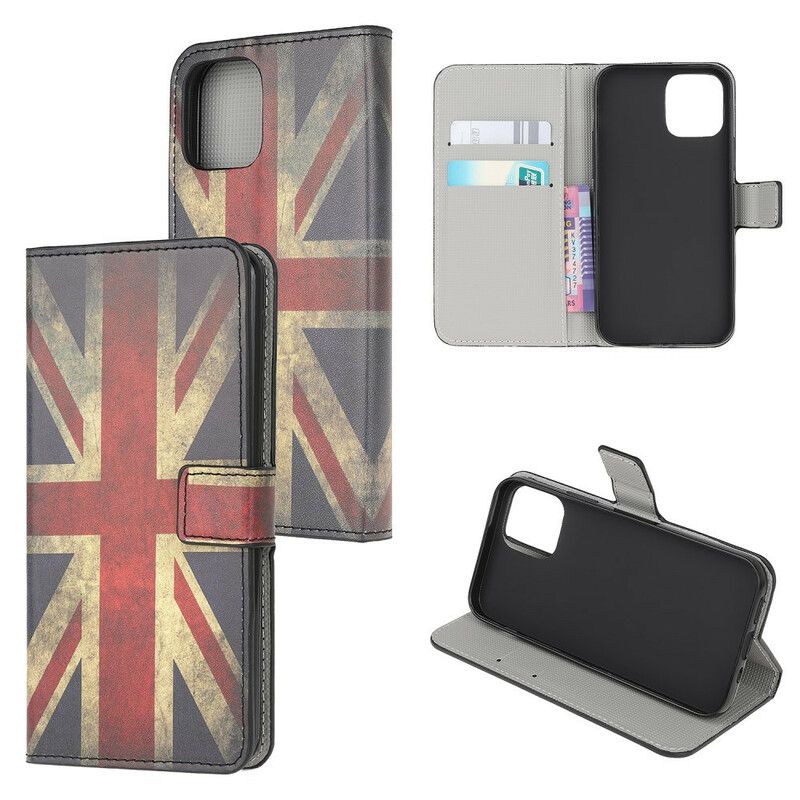 Etui Folio Iphone 13 Mini Flaga Anglii